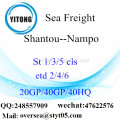Fret maritime de Port de Shantou expédition à Nampo